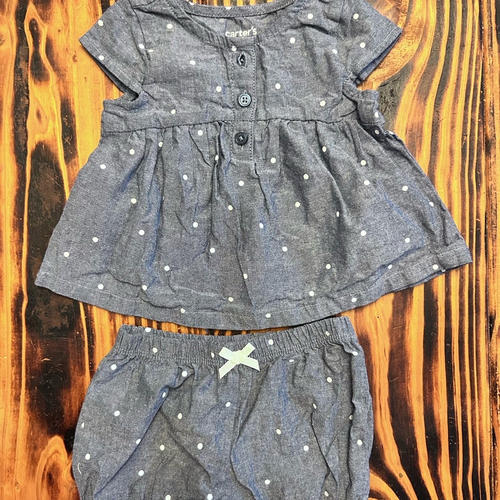 Carter's Blue Polka Dot Kids Matching Set
